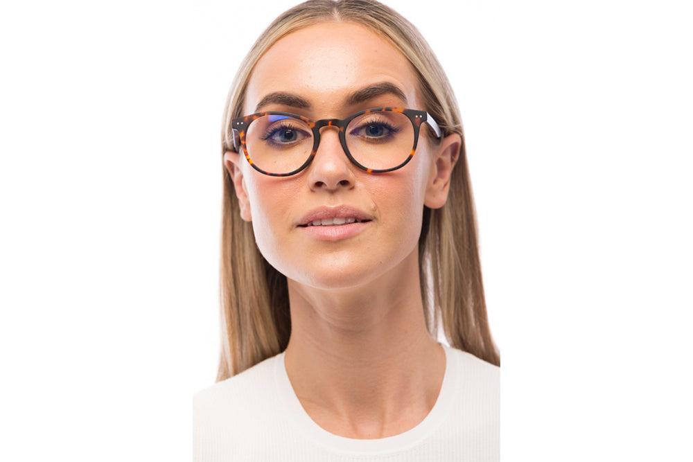 Woman Wearing Clarke Computer Glasses Prescription