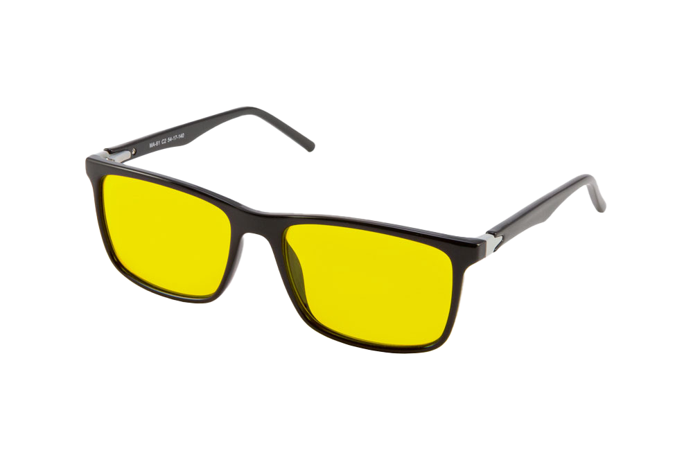 Brooklyn Light Sensitivity Glasses Readers Angled View