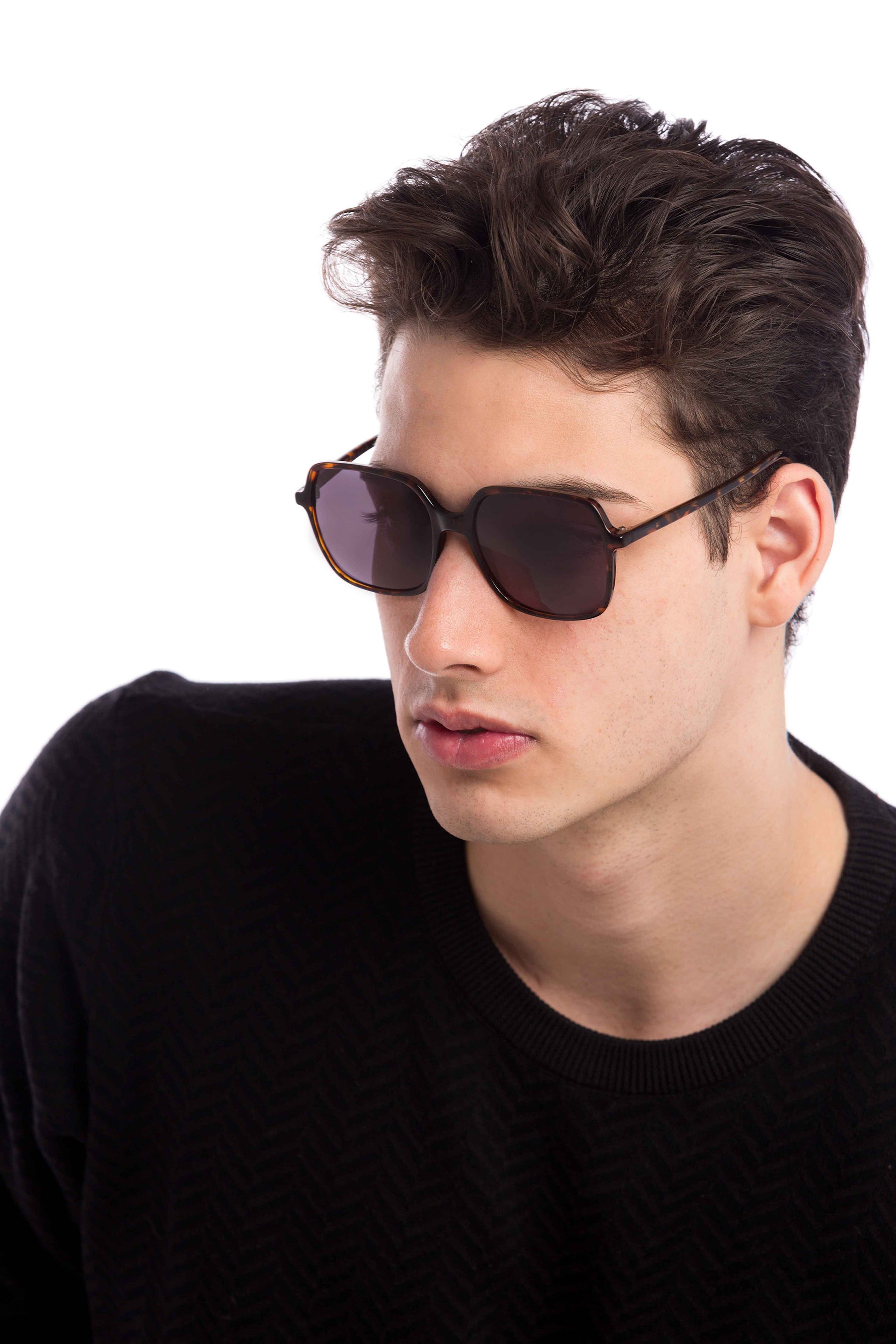 Man Wearing Blaire Sunglasses Readers (Grey)