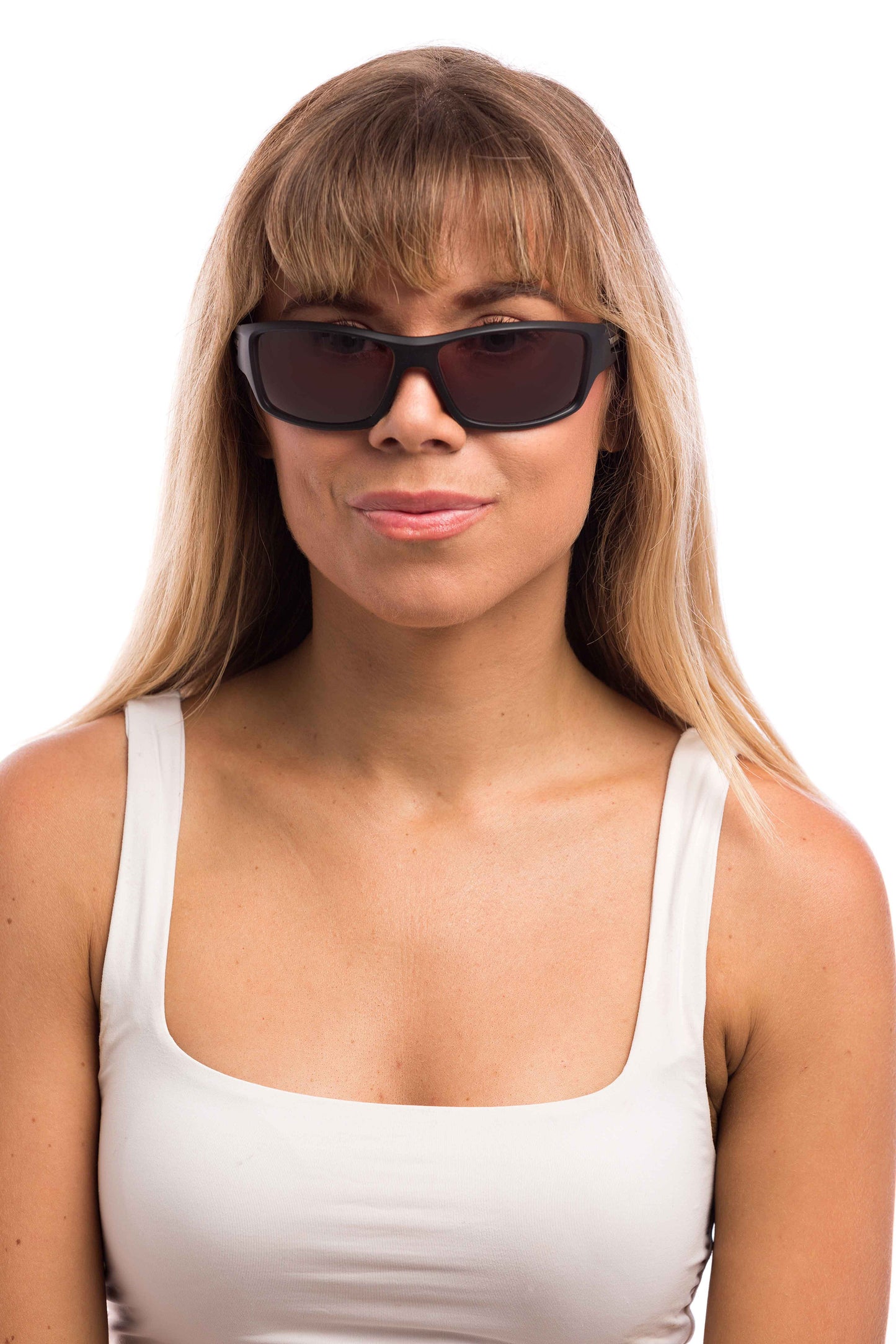 Woman Wearing Onyx Sunglasses (Brown)