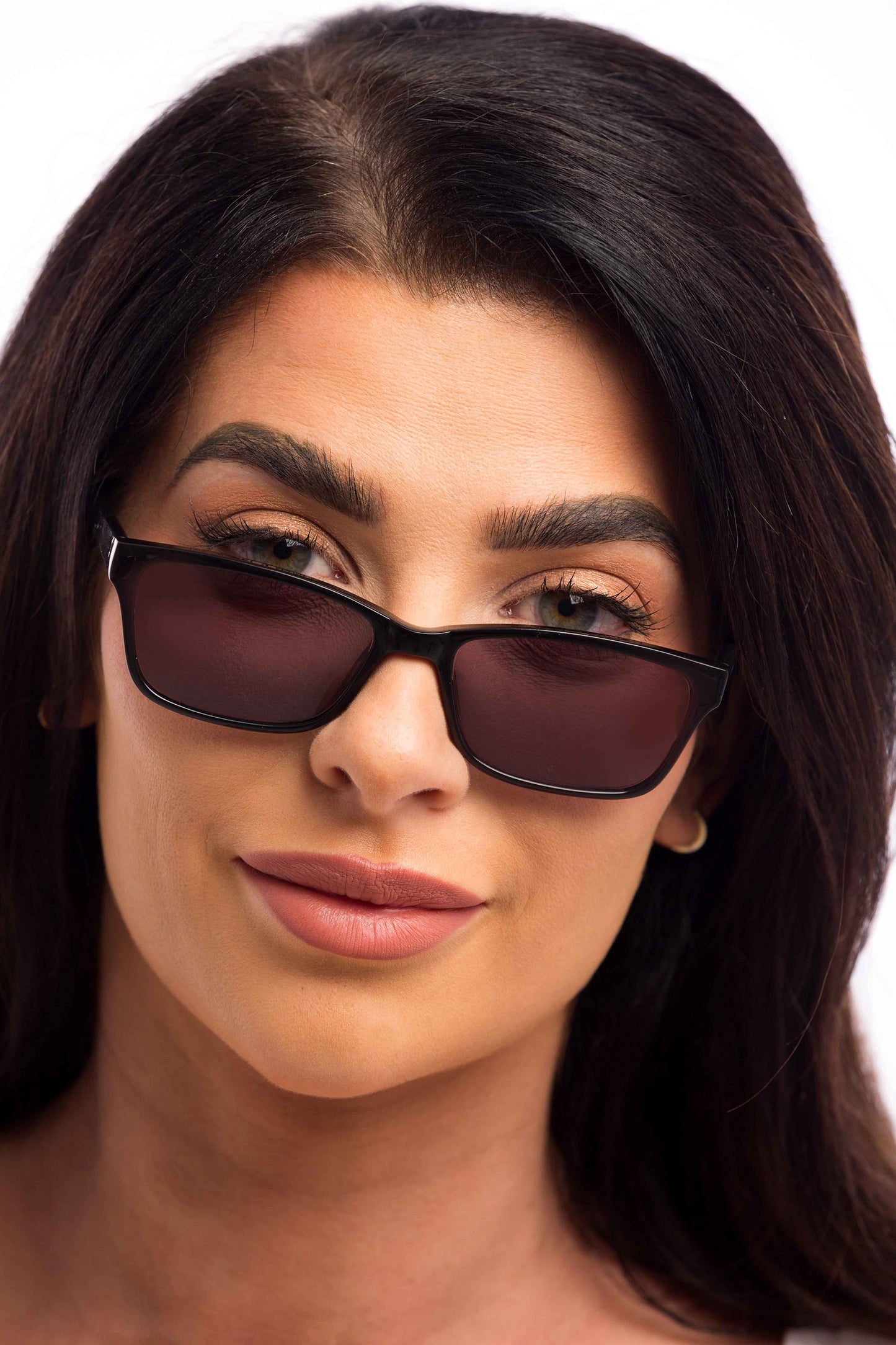 Woman Wearing Denver Sunglasses Readers (Grey)