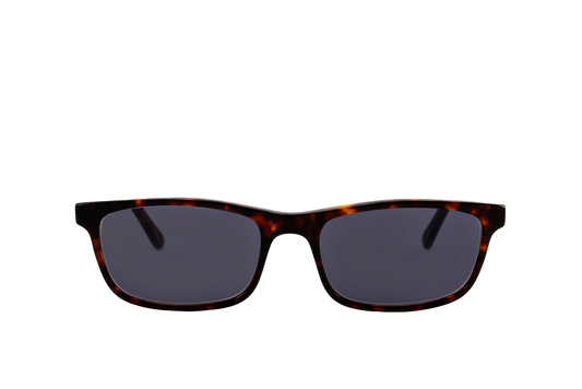 Tortoise Shell Sunglasses Prescription (Grey) Front View